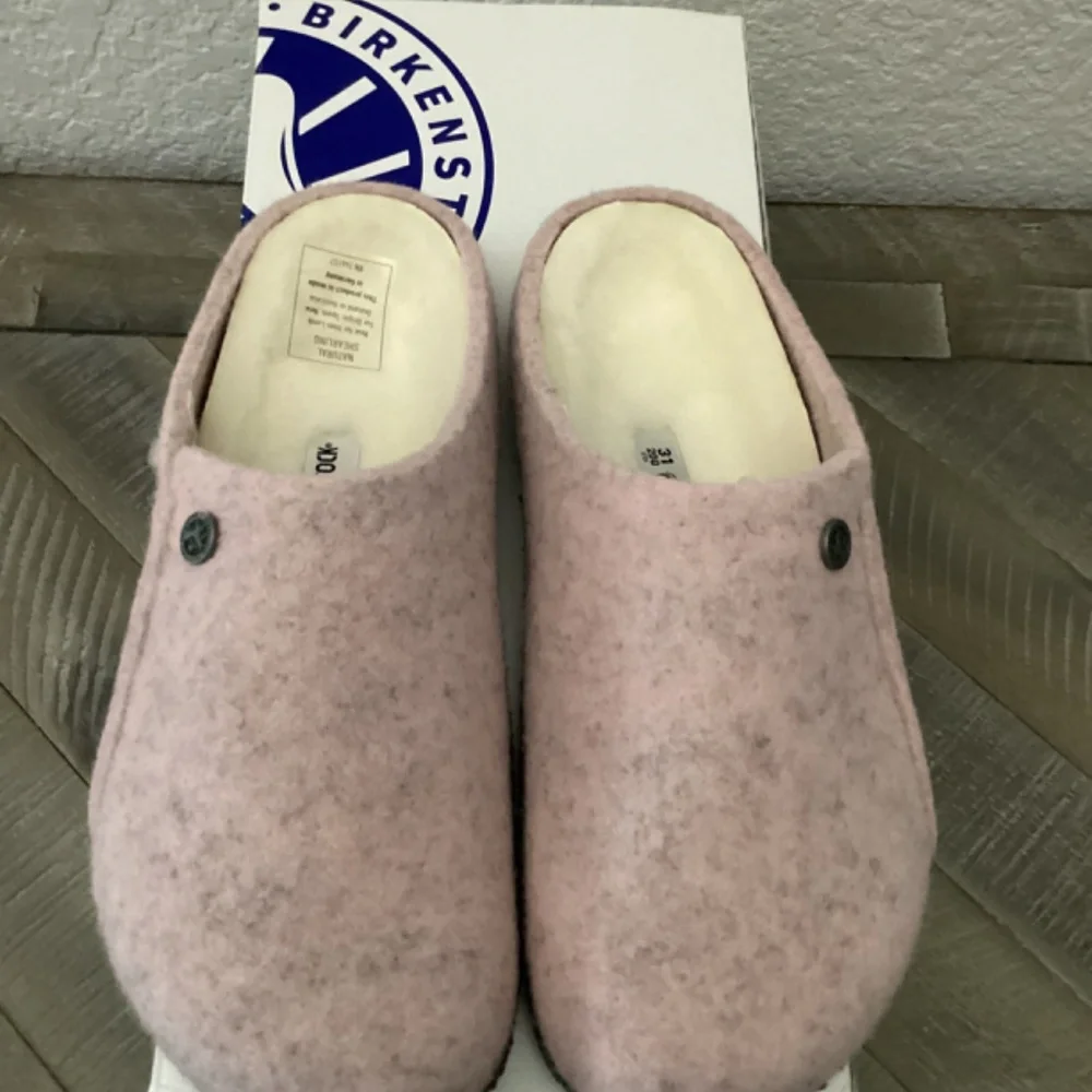 BIRKENSTOCK Kids' Zermatt Genuine Shearling Lined Slipper, size 13-13.5US / 31EU